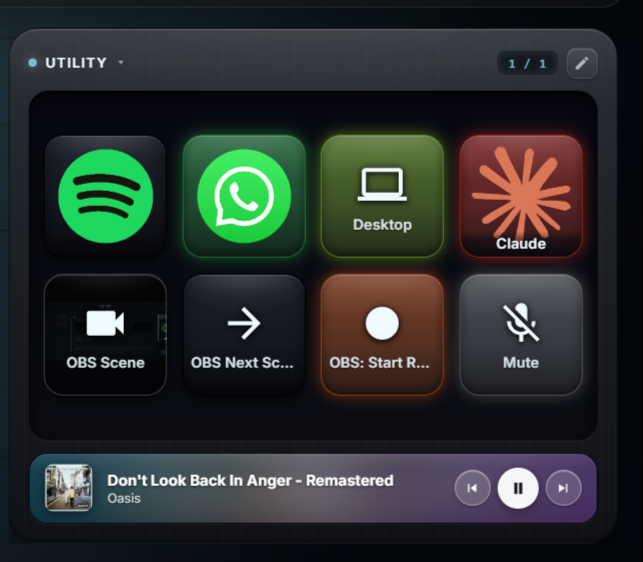 The programmable Deck key grid